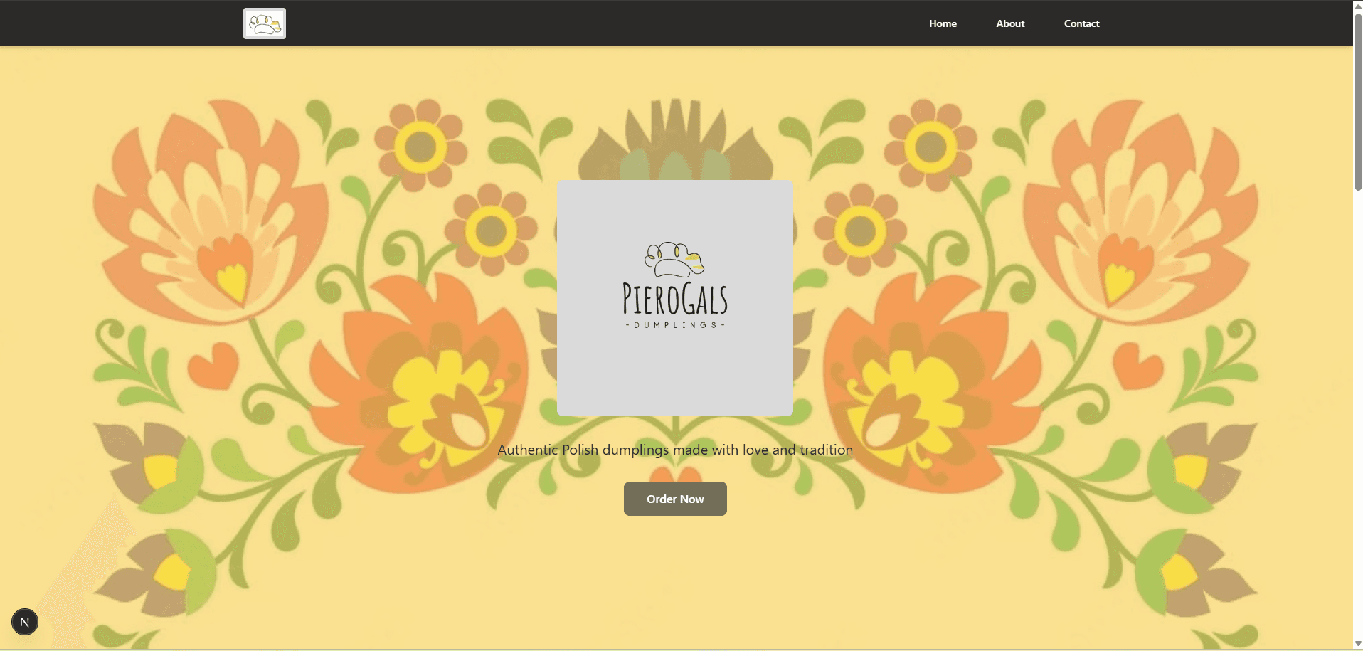 PieroGals - Pierogi Web Application